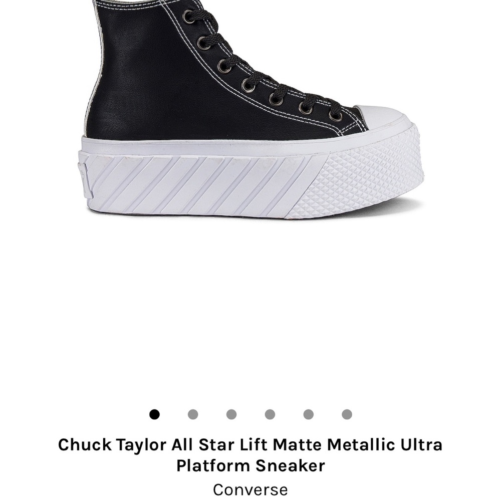 Metallic Platform Converse Size 8.5 REVOLVE sold out worn once!!